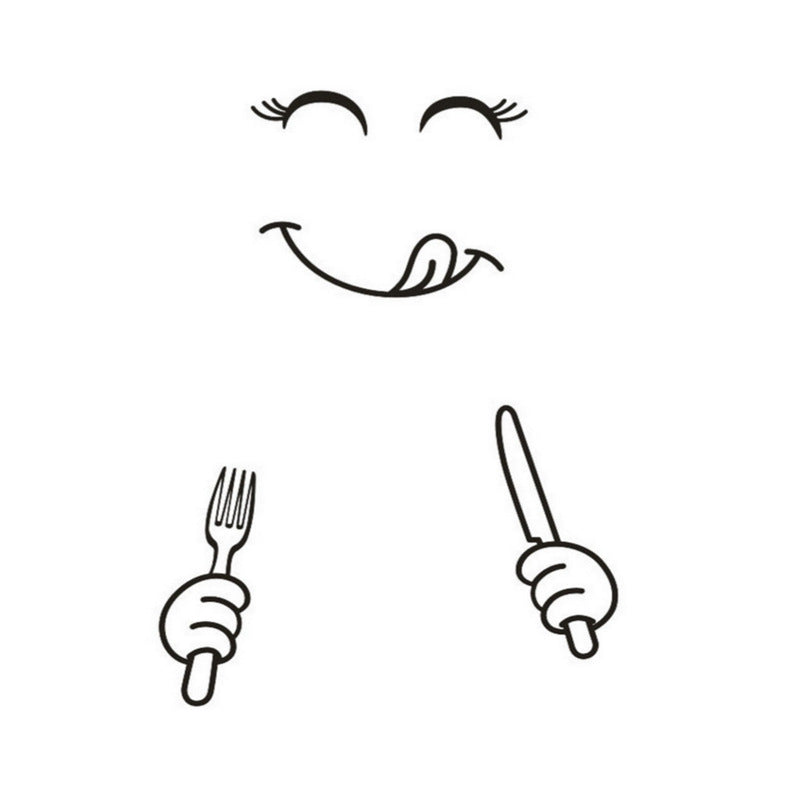 Cartoon Cute Refrigerator Stickers Smiley Face Removable Creative Living Room Bedroom Decorative Wall Sticker