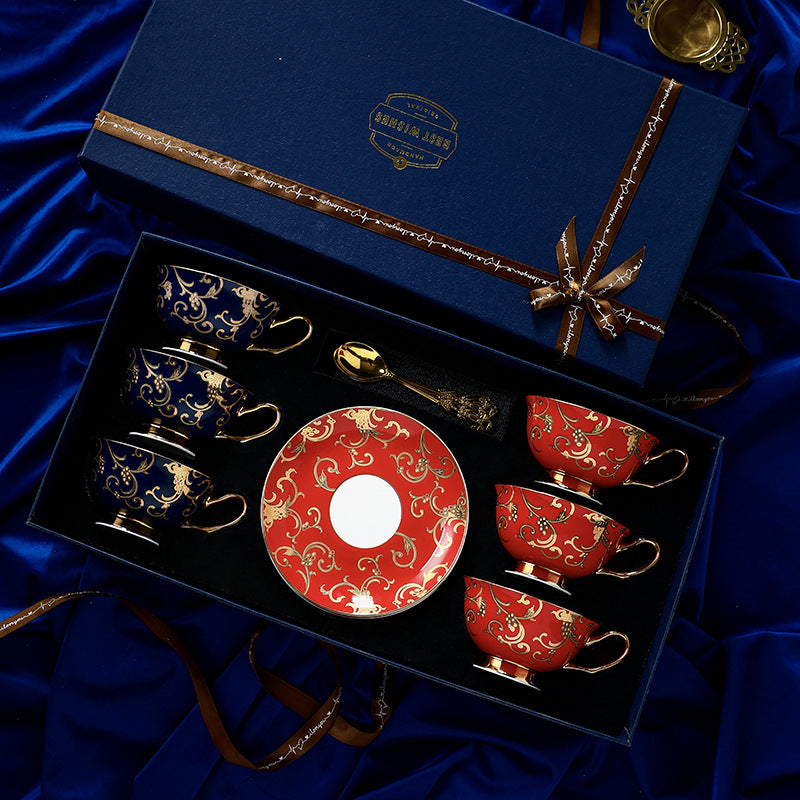 Coffee Cup High-end Exquisite Ceramic Bone High-Grade Afternoon Tea Suit Design