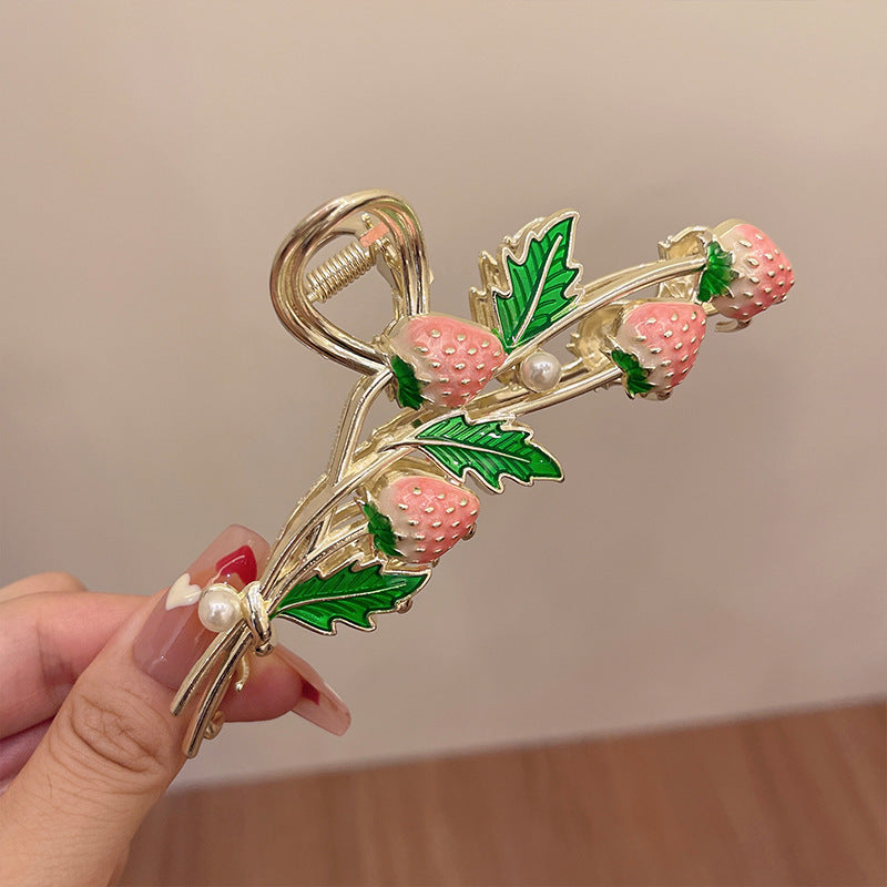 Women's Fashion Temperament Strawberry Styling Hairpin