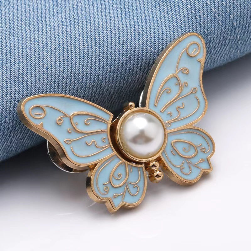 Removable Nail-Free Butterfly Belt Buckle