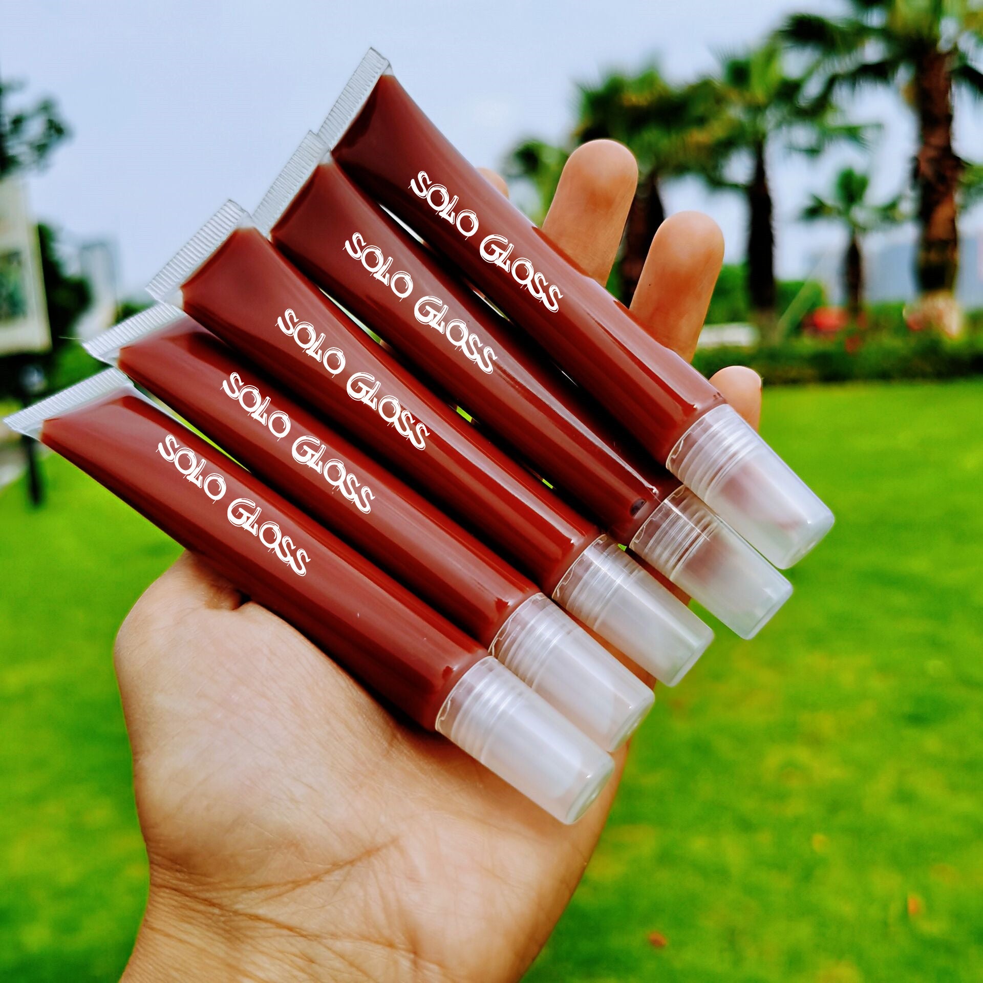 Children's Stage Makeup Cosmetics Transparent Tube Lip Glaze