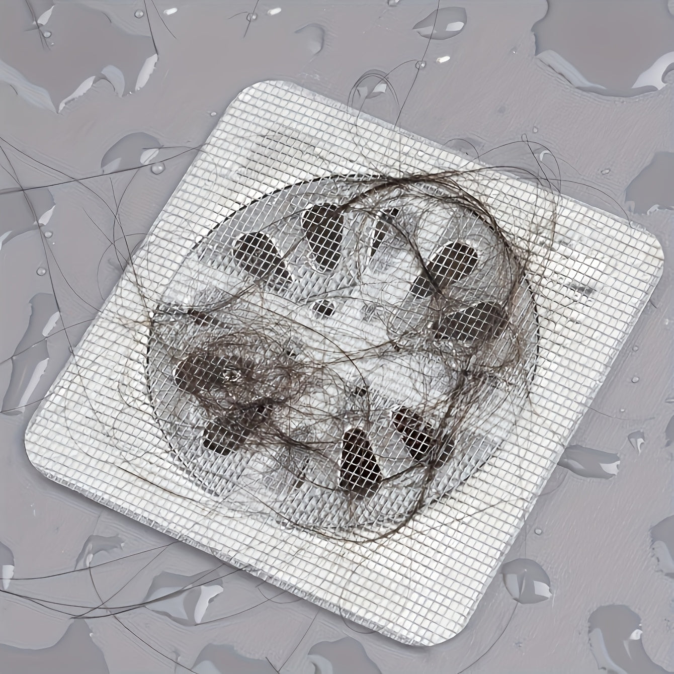 Floor Drain Sticker, Bathroom Hair Filter, Toilet Sewer Debris Filter, Anti-blockage, Screen Repair Self-adhesive Net, Super Practical