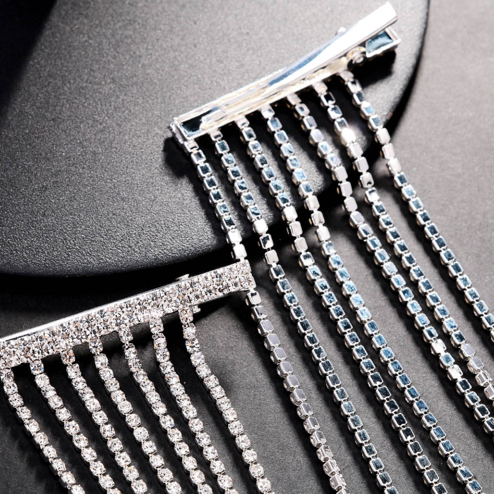 Rhinestone Multi-Layer Barrettes Shining Hair Accessories