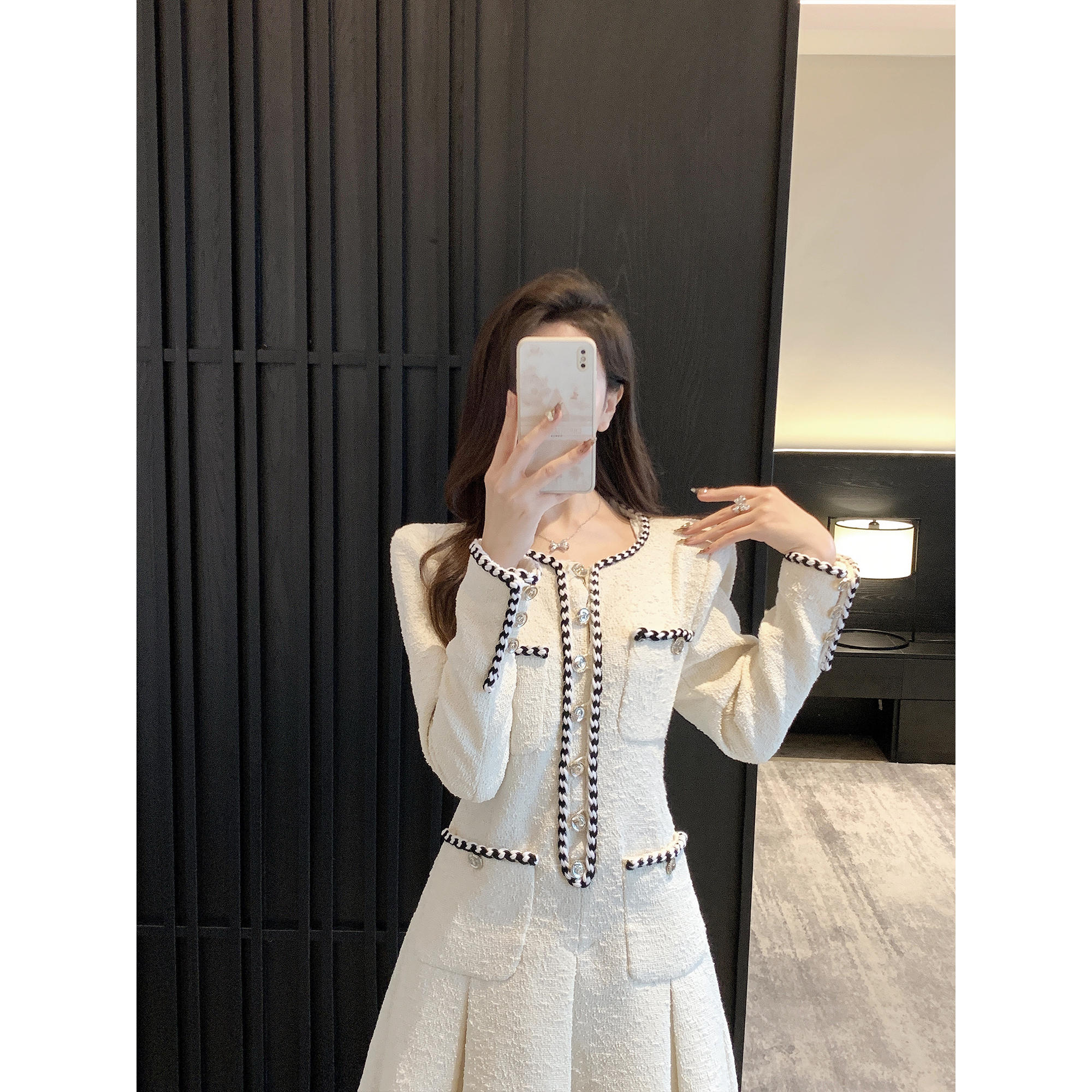 Women's French-Style Tweed Dress