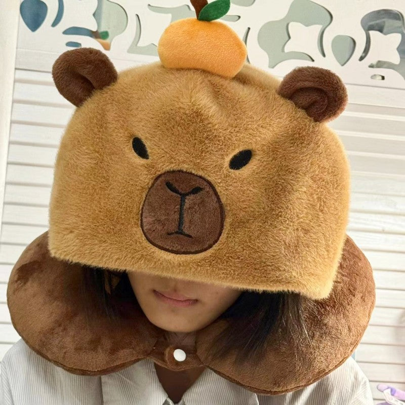 Capabala Hat Neck Pillow Plush Toy
