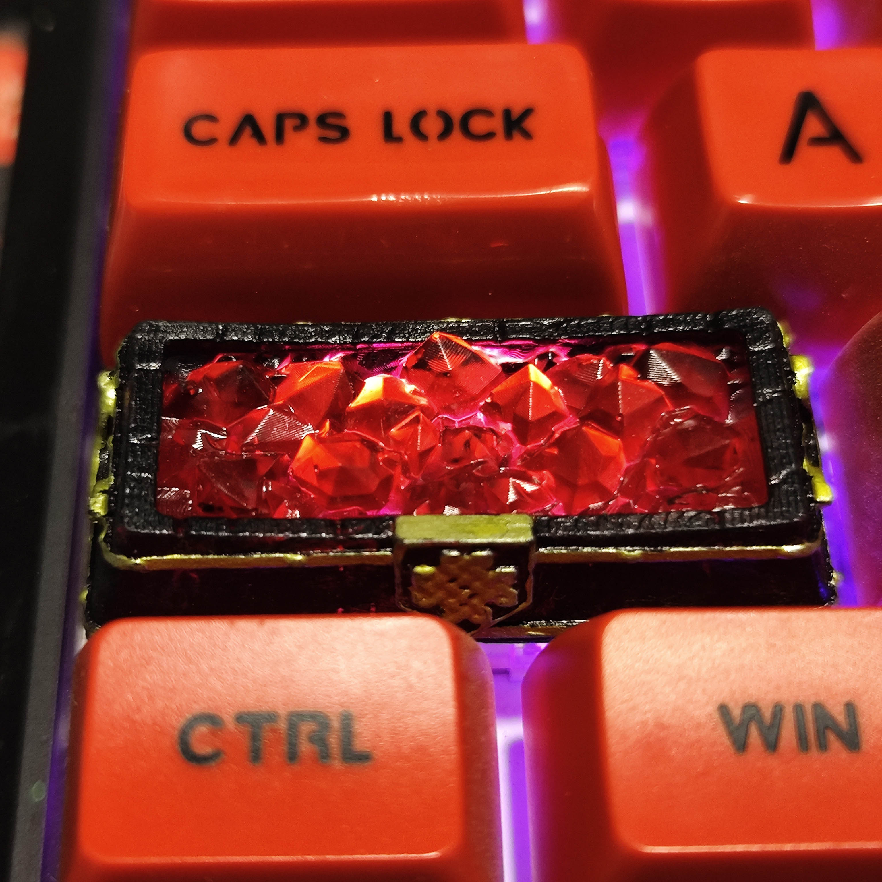 Fashion Mechanical Keyboard Flame Crystal Keycap