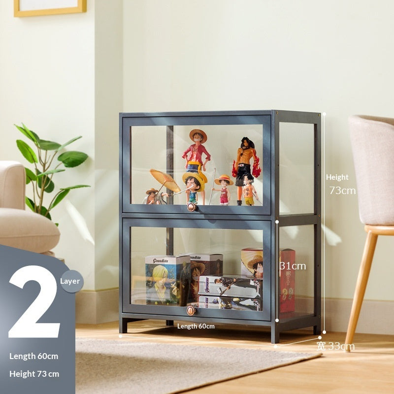 Transparent Dust-Proof Display Cabinet Acrylic Toy Storage Box Bookcase And Shelving Unit