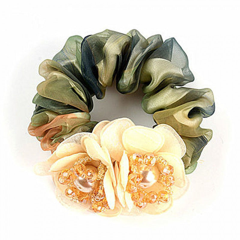 Women's Flower Hair Band Rubber Band Jewelry