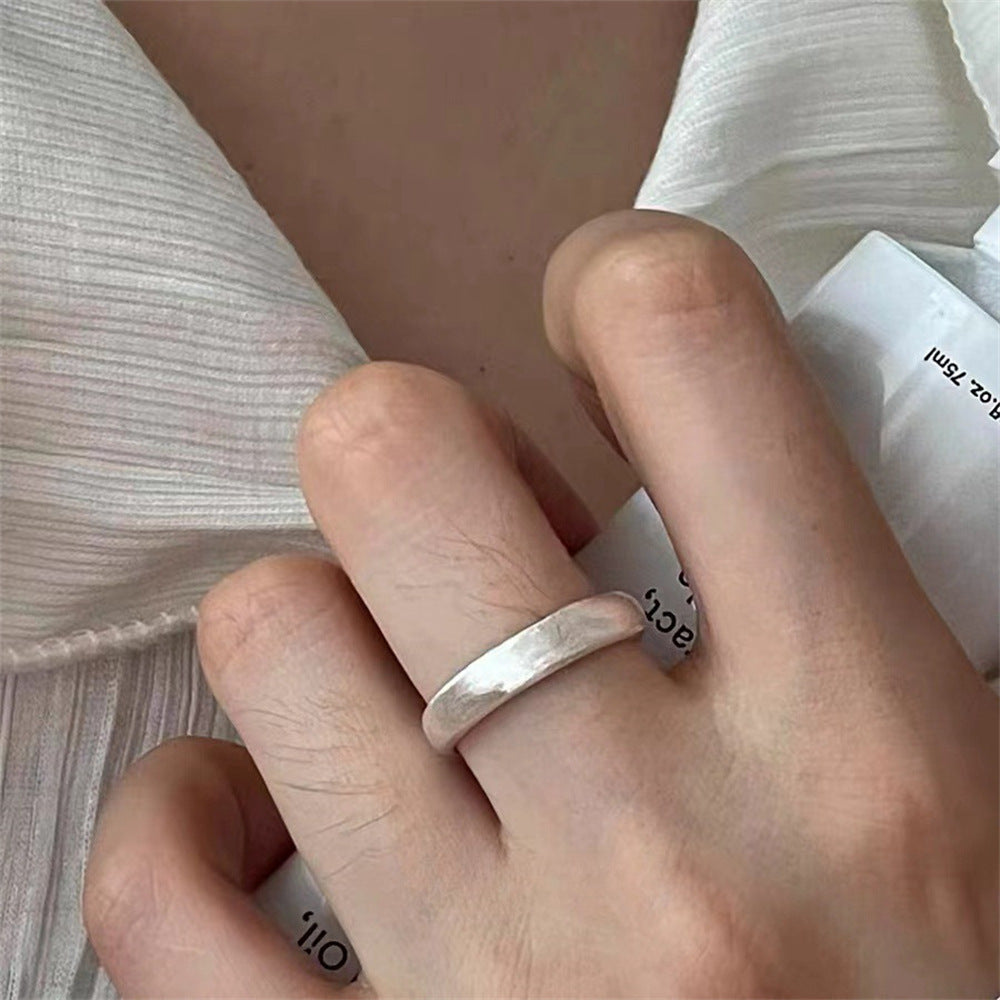 Antique Zircon Brushed Ring Female Retro Minority