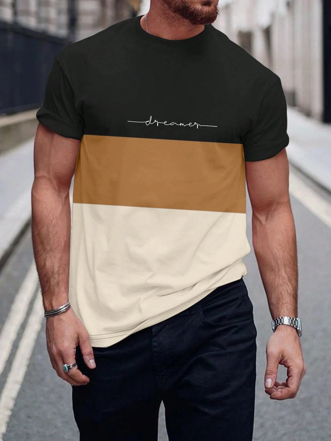 Men's Clothing Sports Digital 3DT T-Shirt Short Sleeve