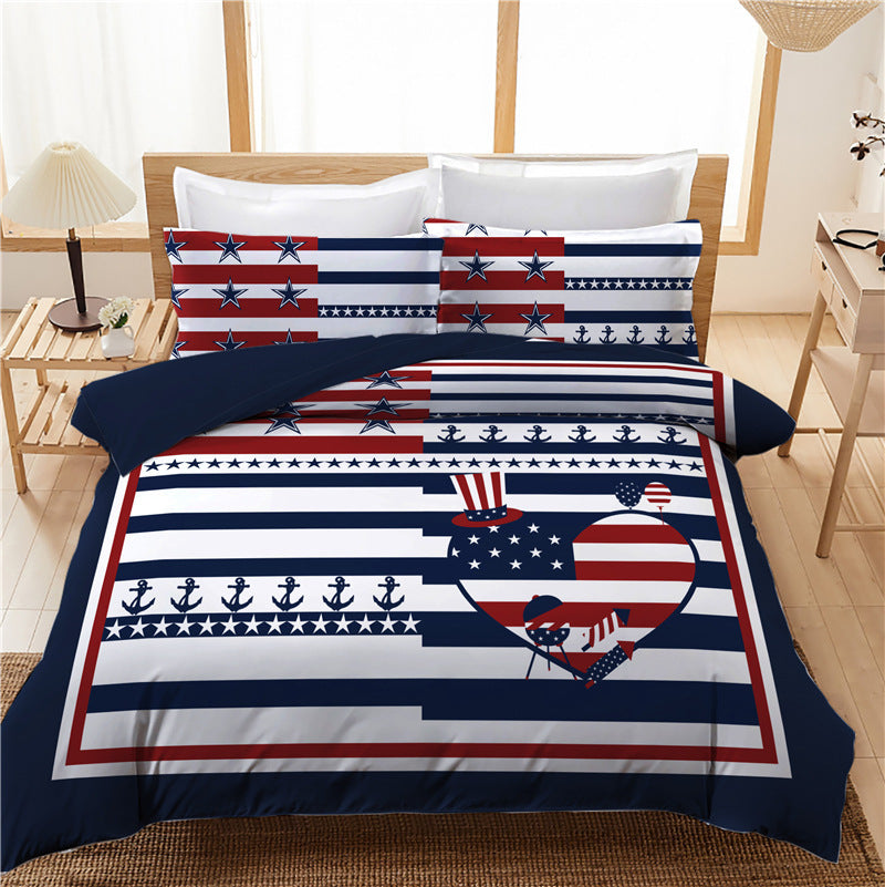 Three-Piece Quilt Cover Sheet For Bedding