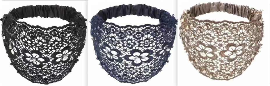 Hollow Hair Band Beaded Douyin Online Influencer Wide Edge