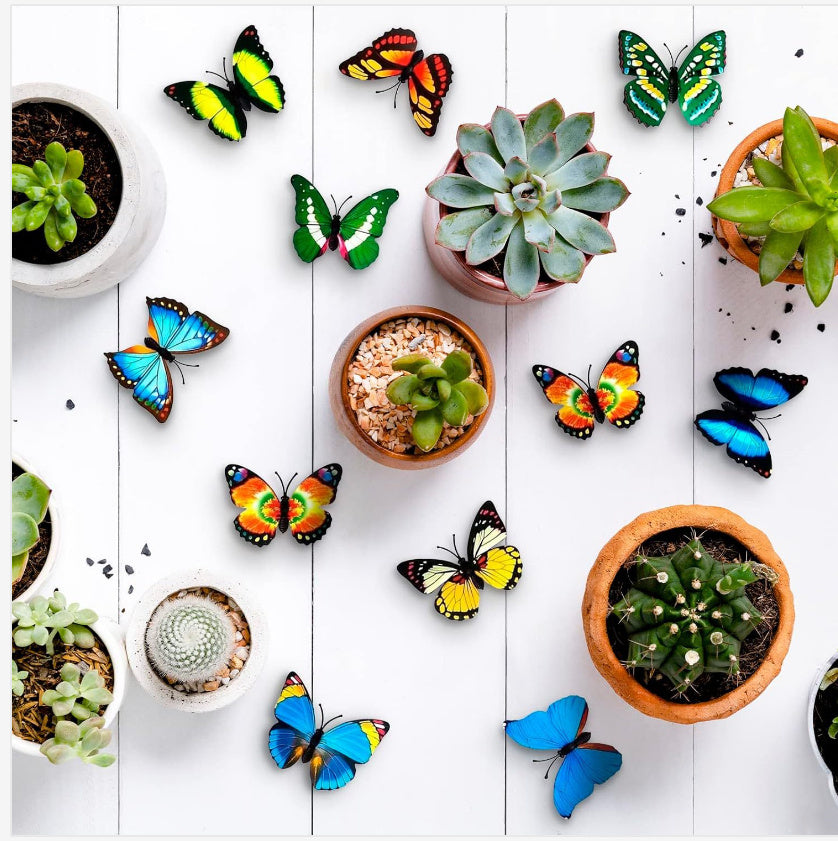 Refrigerator Butterfly Magnet Decoration Reusable