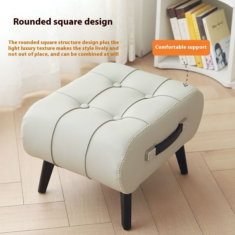 Household Soft Bag Cushion Light Luxury Short Stool Household Soft Seats