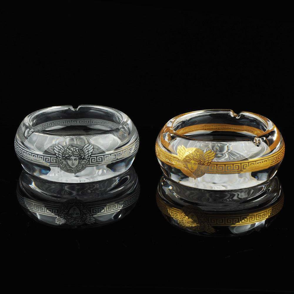 Creative Fashion Ashtray Medusa Head Crystal Glass