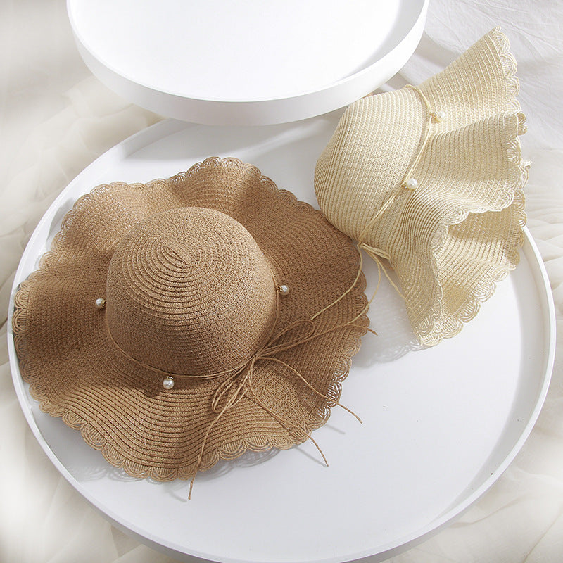 Bow Knot Big Brim Korean Version Travel Beach Sunscreen Hat