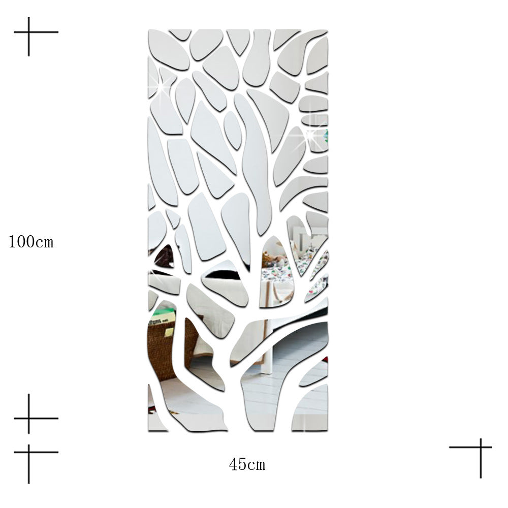 Geometric Splicing 3D Stereo Mirror Wall Sticker