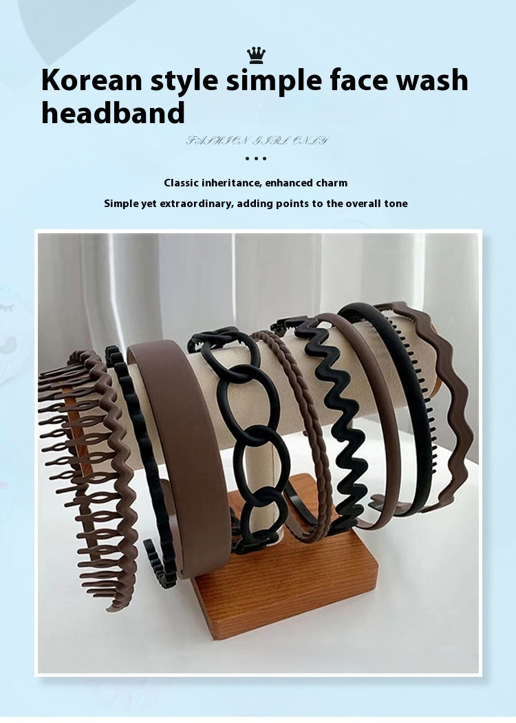 Women's Face Washing Toothed Non-Slip Headband