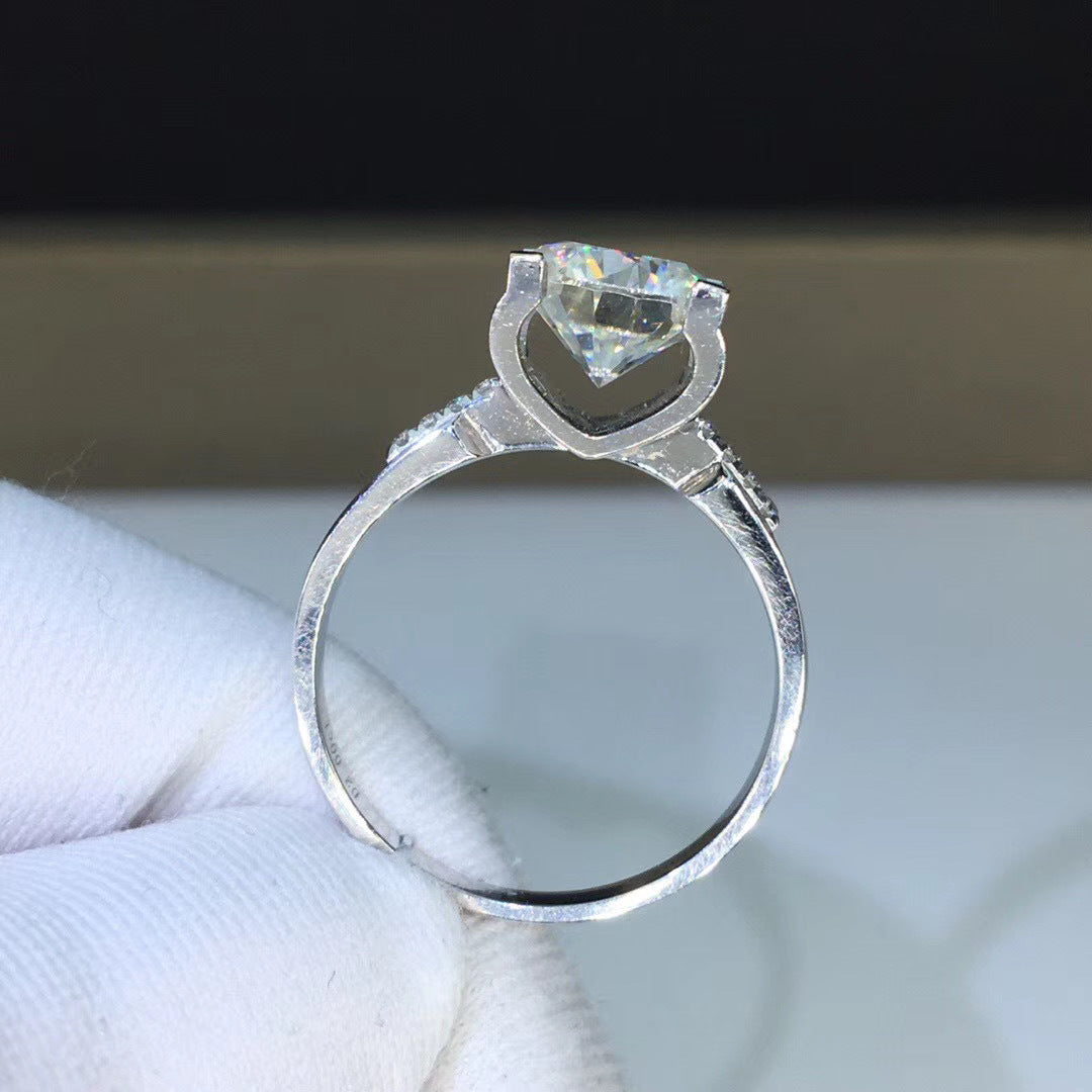 Platinum Bull Head Ring