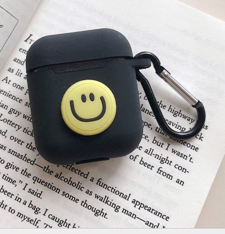 Compatible with Apple, AirPods Protective Jacket Cute Cartoon Silicone Anti-Falling Earphone Jacket Japanese Korean Women''s Key-Clasp Hanging Rope