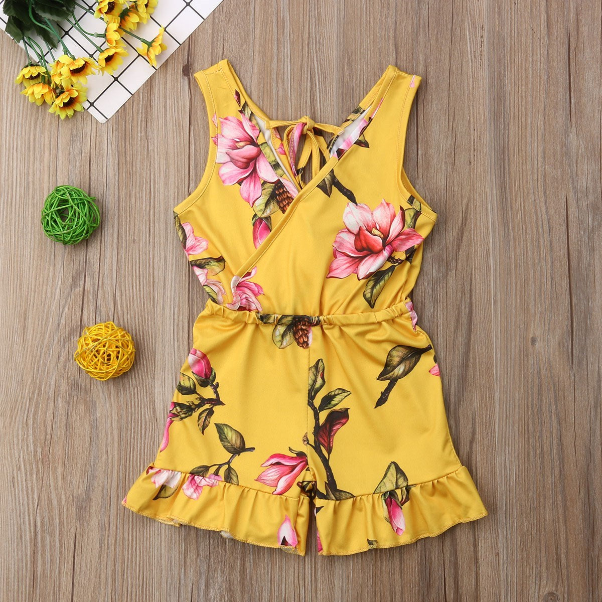 Summer Girls Baby Girl Floral Outfits Clothes