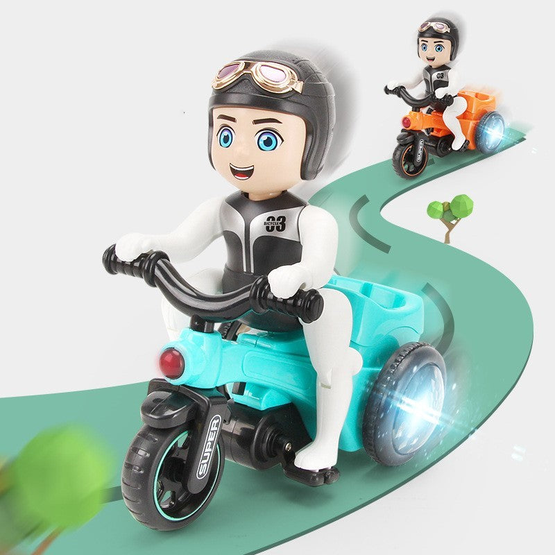 Light Music Spin Tricycle Motorcycle Stunt Spin Car