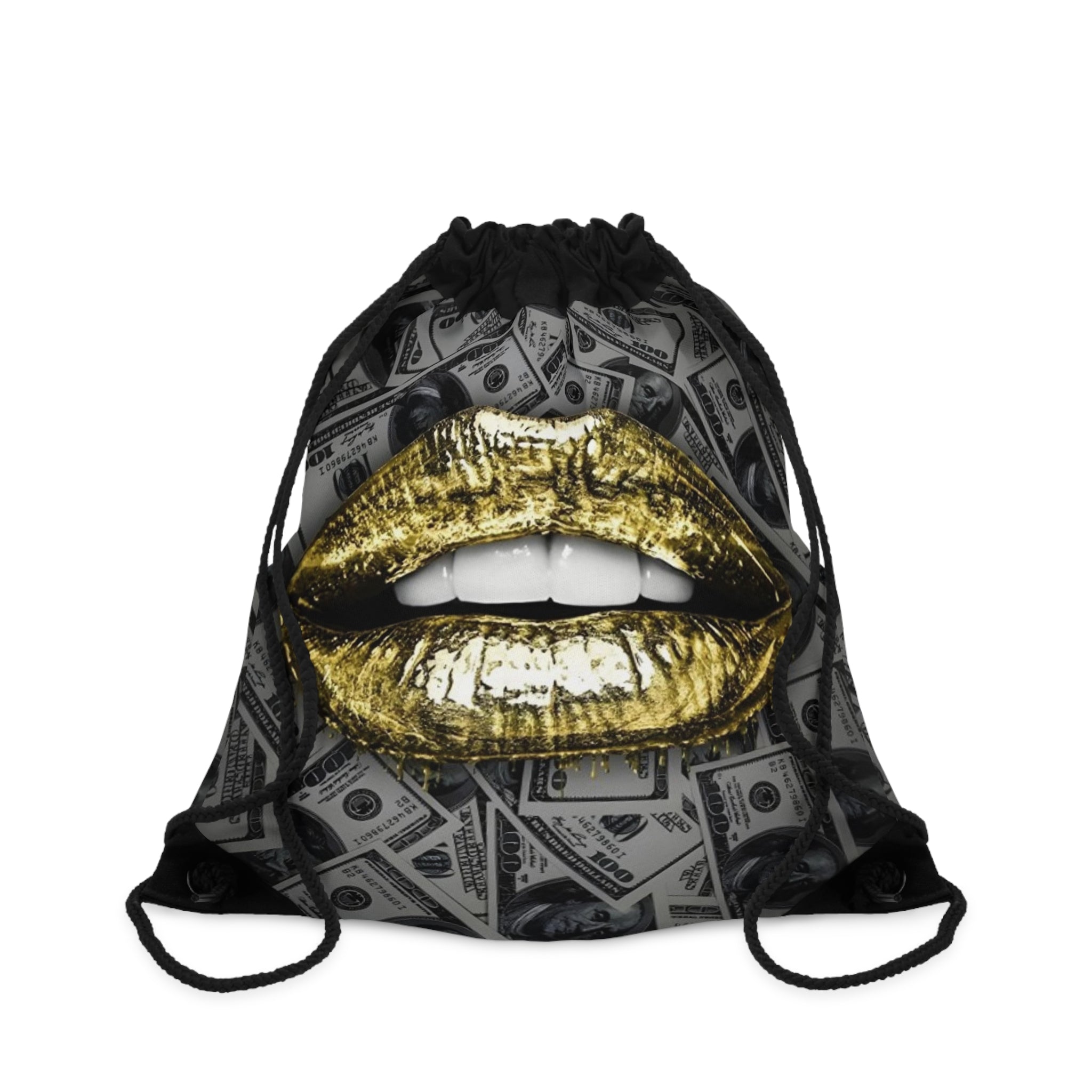 Money Lip Travel Drawstring Bag