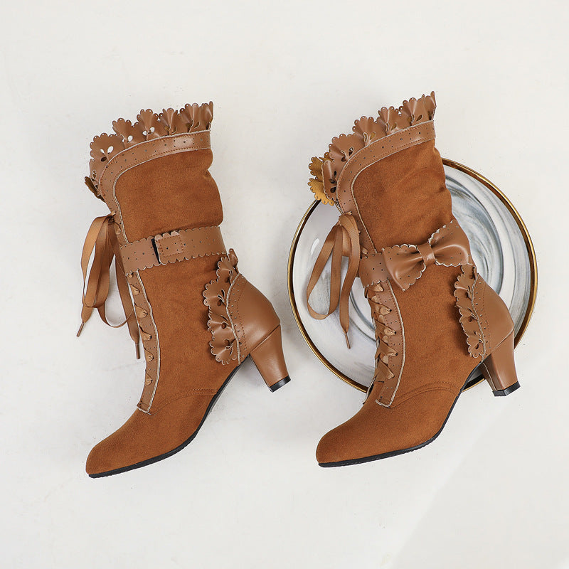 Lace High Heels with Lace