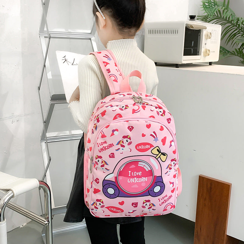 Nylon Cartoon Kids Backpack