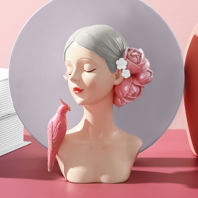 Creative Flower Girl Heart Decoration Home Living Room Coffee Table