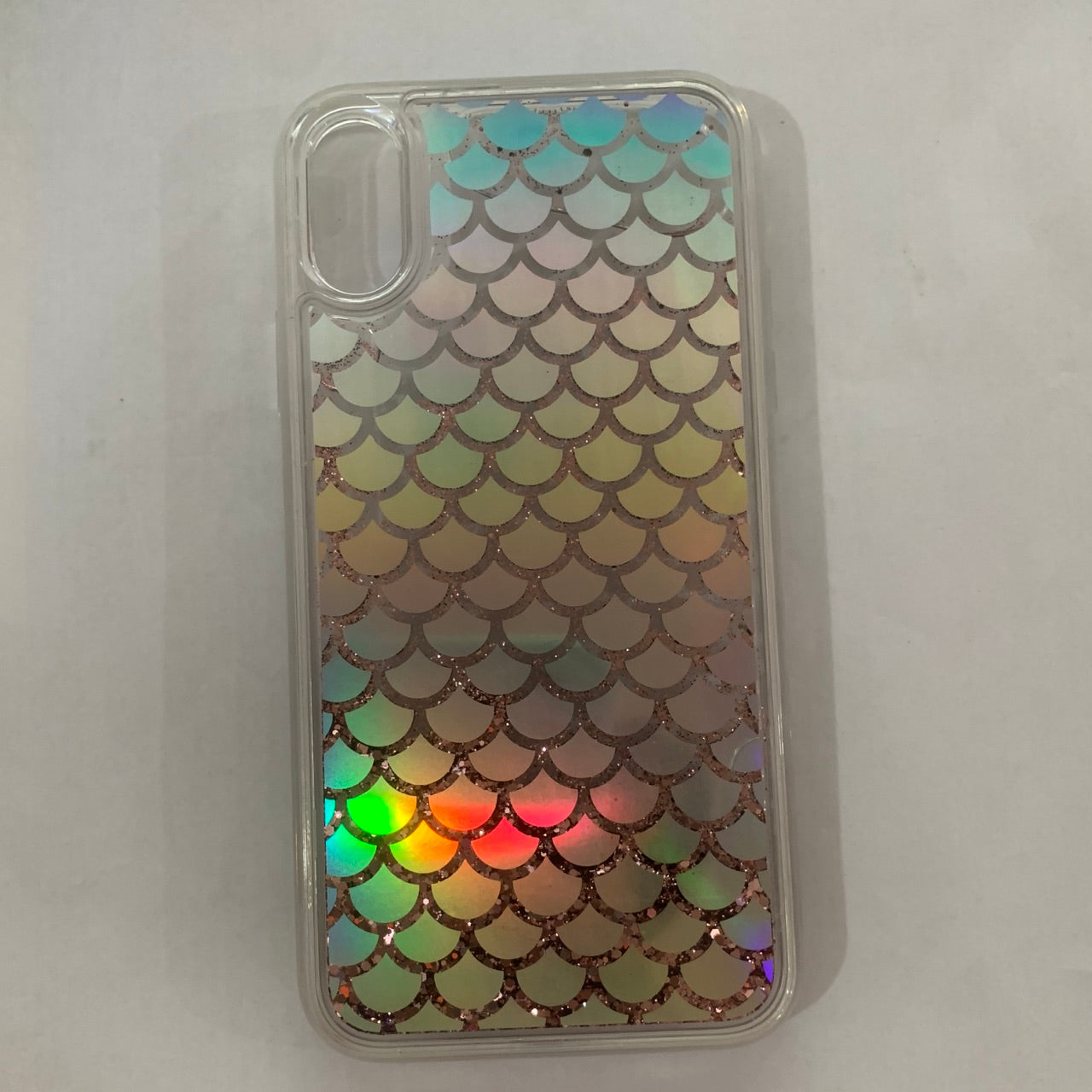 Compatible with Apple , Korean Style Laser Colorful Scales XS Max Mobile Phone Case Soft Protective Cover