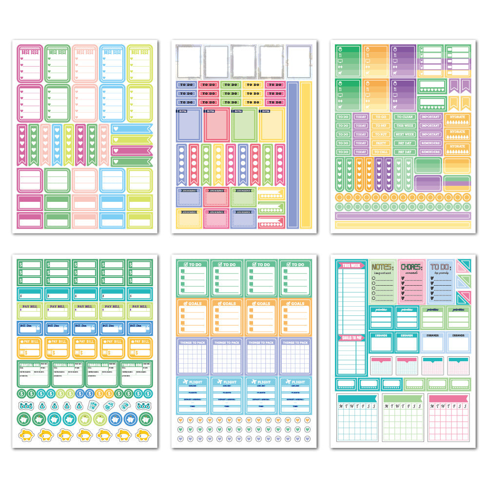 Planner Stickers Set Seasonal Monthly