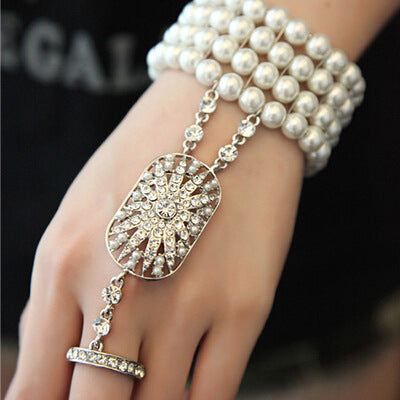 Amazing Gatsby Same Glass Pearl Bracelet