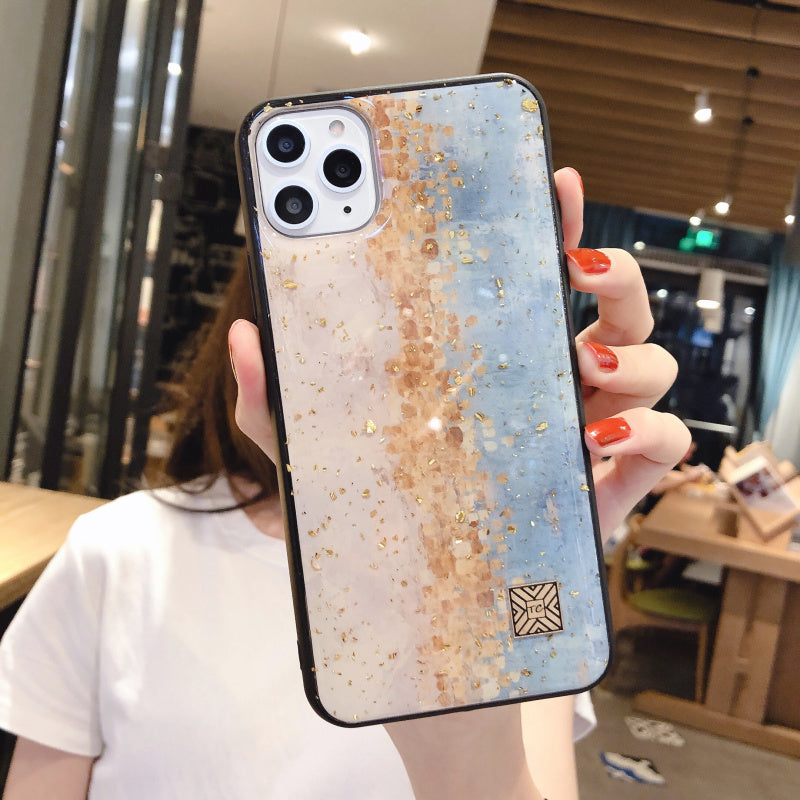Golden Autumn Leaves Mobile Phone Case