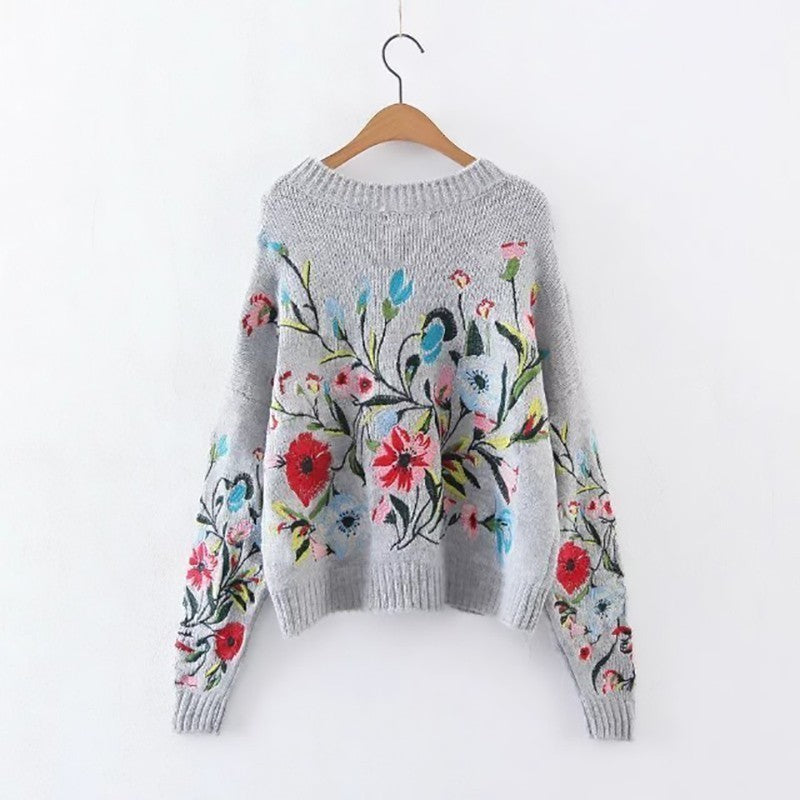 Embroidery Heavy Industry Flower Embroidery Top