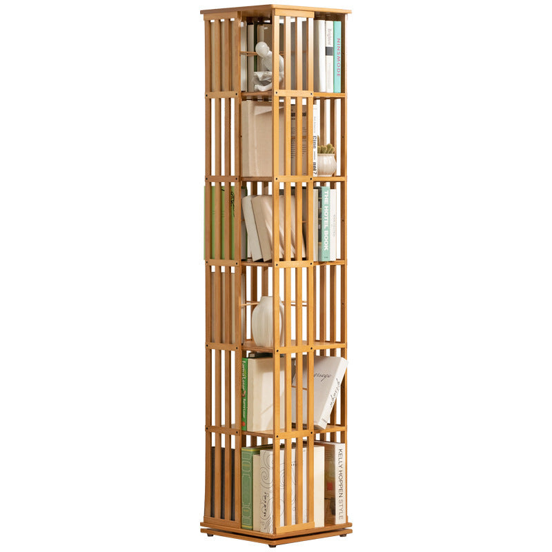 Wooden Horse Person Rotating Bookshelf Floor Children's Lockers Simple Household