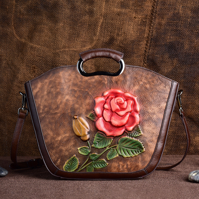Fashion Handbag Messenger Bag Retro Embossed Excellent