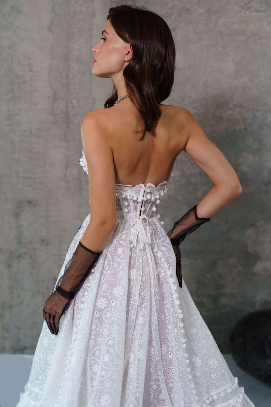 Women's Lace Tube Top Swing Dress