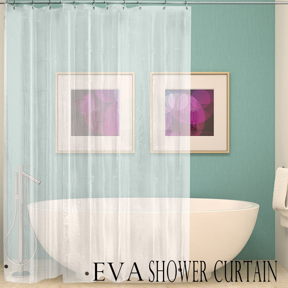 Multifunctional Transparent Pocket Shower Curtain