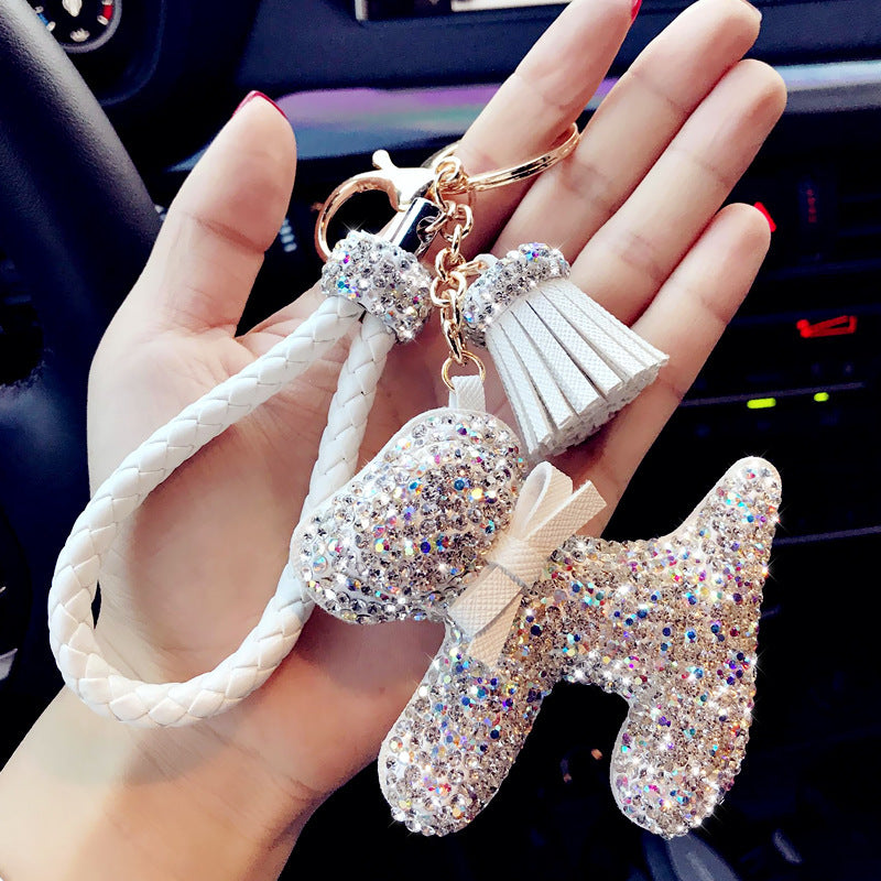 Diamond Puppy Keychain