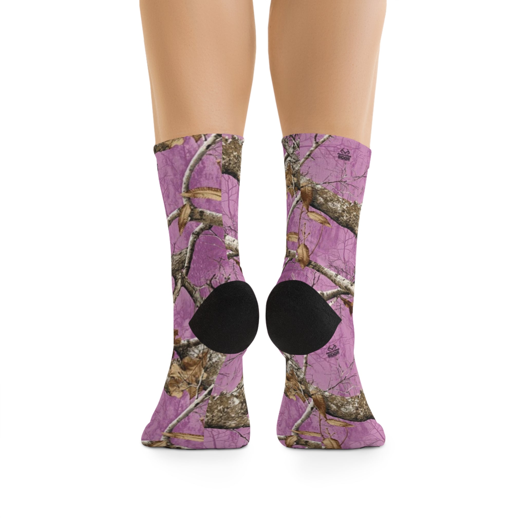 Pink Camo Recycled Poly Socks