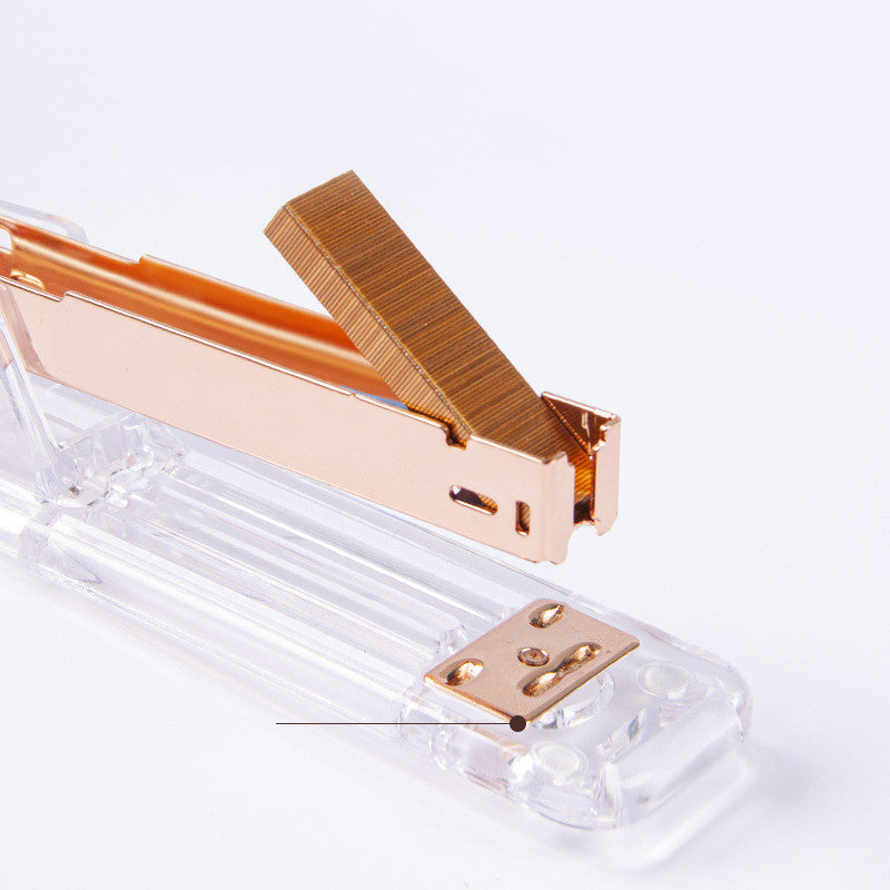 Student Transparent And Labor-Saving Fashion Light Stapler