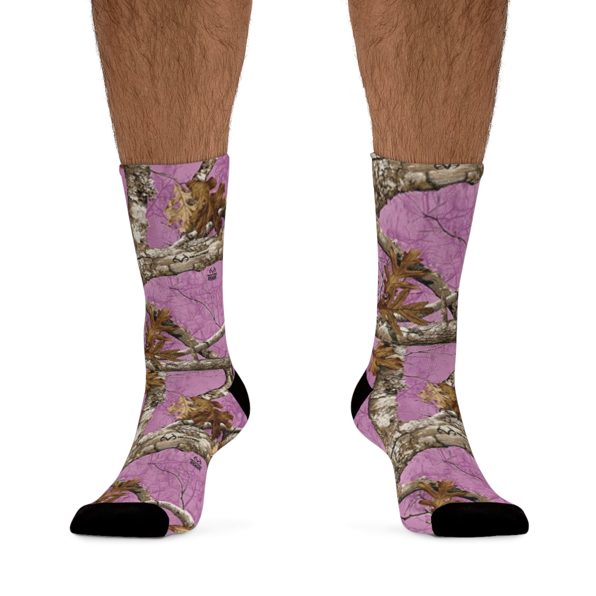 Pink Camo Recycled Poly Socks