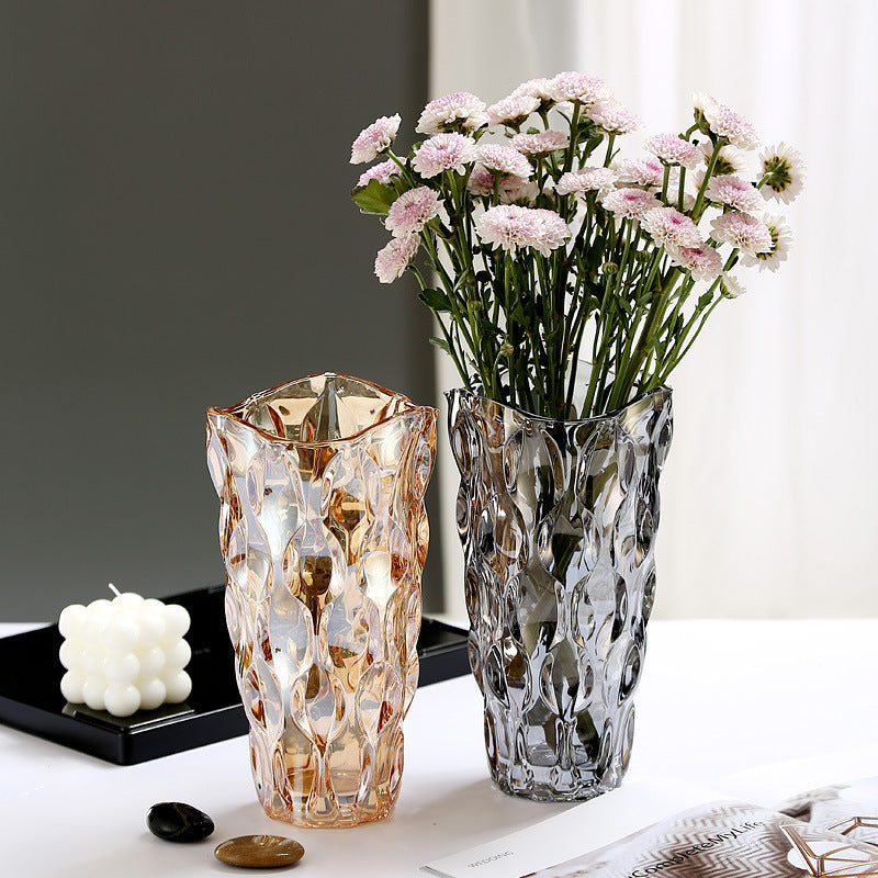 Crystal Glass Vase Flower Arrangement Decoration Ornaments