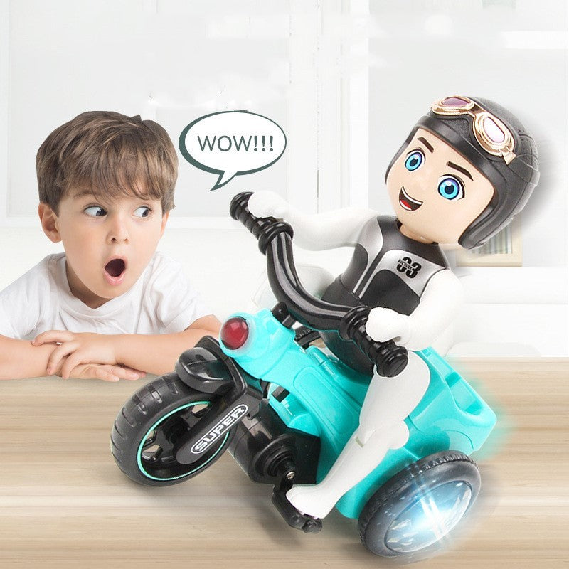 Light Music Spin Tricycle Motorcycle Stunt Spin Car