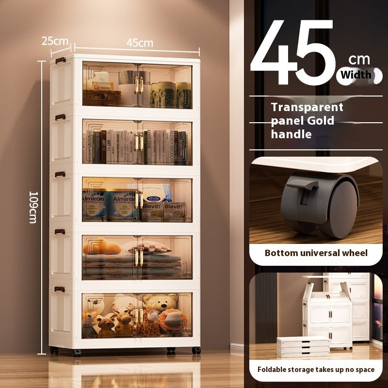 Installation-Free Removable Folding Storage Cabinet Locker