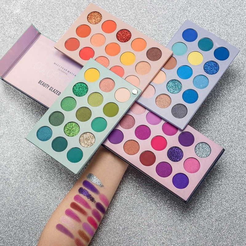 BEAUTY GLAZED 60 Color Four-Layer Three-Dimensional Eyeshadow Palette