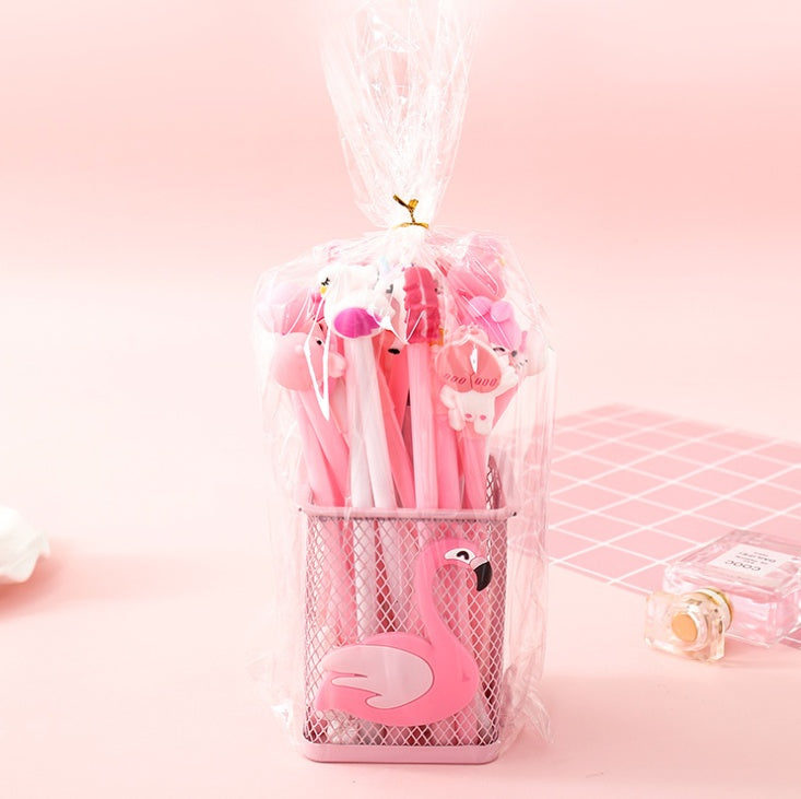 Korean  Girl Heart Stationery Gift Bag Set Creative Boys And Girls Cartoon Gel Pen Prize