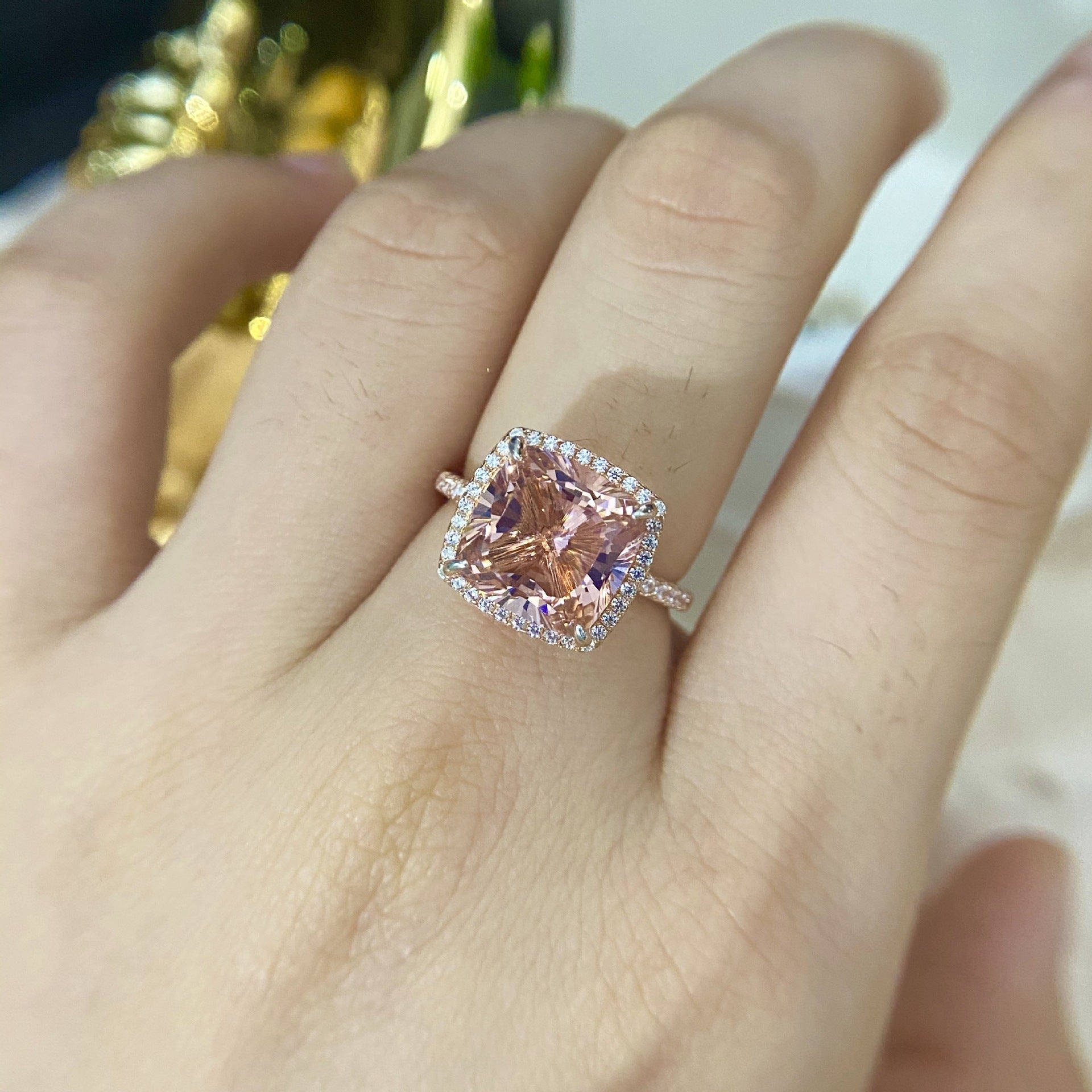 Morgan Powder Fertilizer Square Ring Jewelry