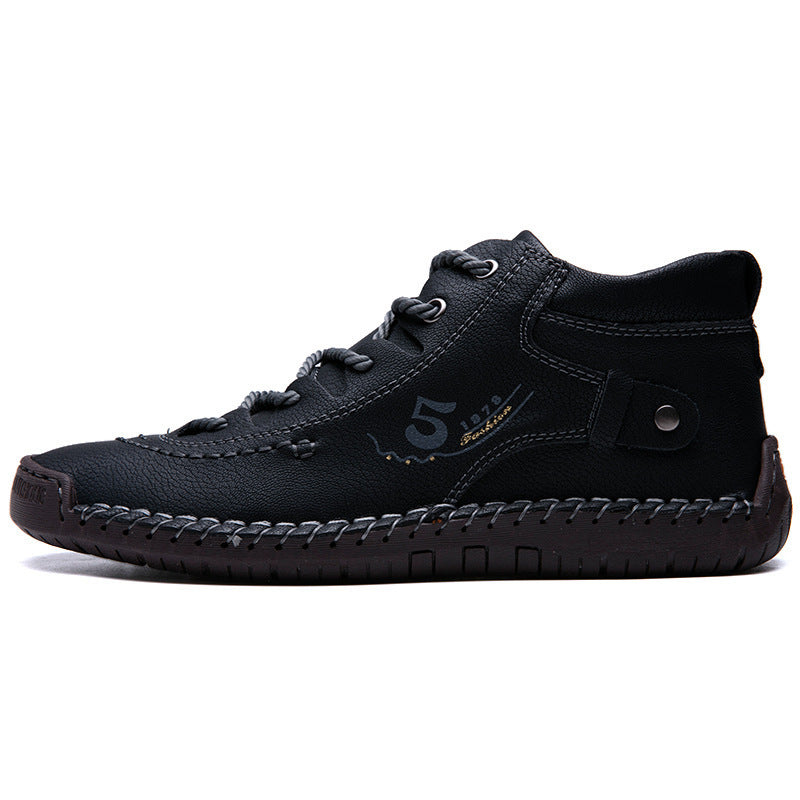 Men's Foreign Trade Business Men's Shoes Hand-Sewn